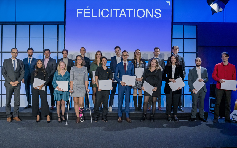 Ceremonie Master HES SO 2022, Mscba Entrepreneuriat Les diplômé·es du Master en Business Administration, orientation Entrepreneurship  © Anouk Ruffieux