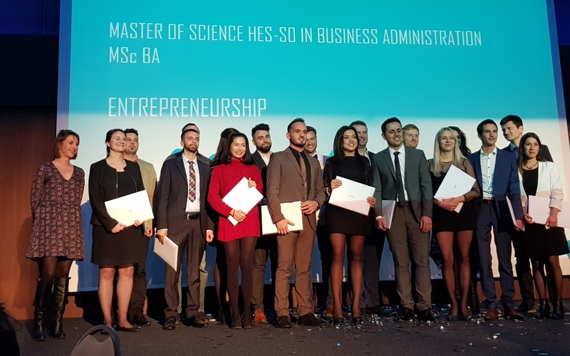 Master Lauréates et lauréats du Master en Business Administration HES-SO, orientation Entrepreneurship 2019
